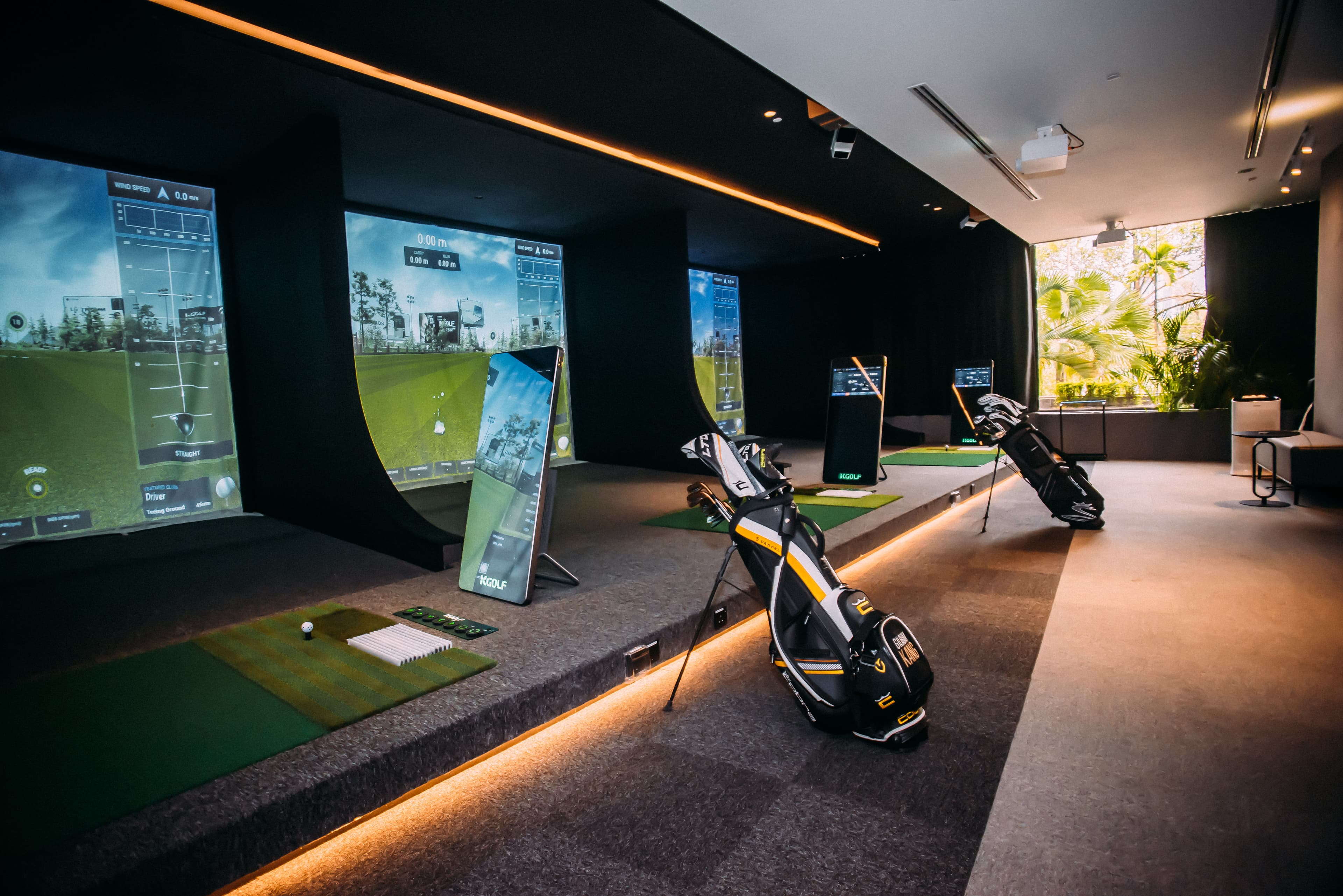 Golf simulator supply and installation by Hidden Castle Golf Club